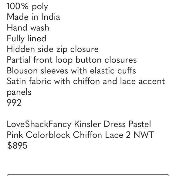 LoveShackFancy dress - Picture 4 of 12